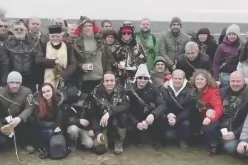Ivaylo Kalushev, Borislav Sandov, Toma Belev, and the MPs from CC-DB Vladislav Panev and Albena Simeonova celebrate Trifon Zarezan in the village of Lyubenovo, Pleven region, in February 2023.--_1771836818.jpg
