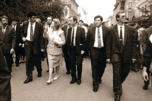 През 1993 г. в Нижни Новгород пристига Маргарет Тачър. Вляво е Немцов.-1426158007.jpg