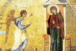Св. Благовещение, XVI в., от неизвестен автор. Намира се в Градската художествена галерия в Пловдив.-1427279732.jpg