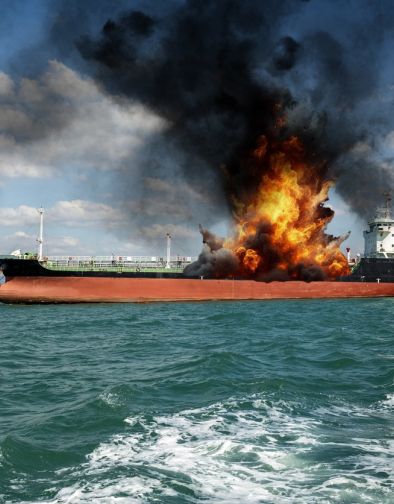 Дрон удари товарен кораб край румънския бряг, двама моряци са загинали. Снимка Архив-Rusiya-udari-korabi-s-voenen-tovar-v-Cherno-more_1785748543.jpg